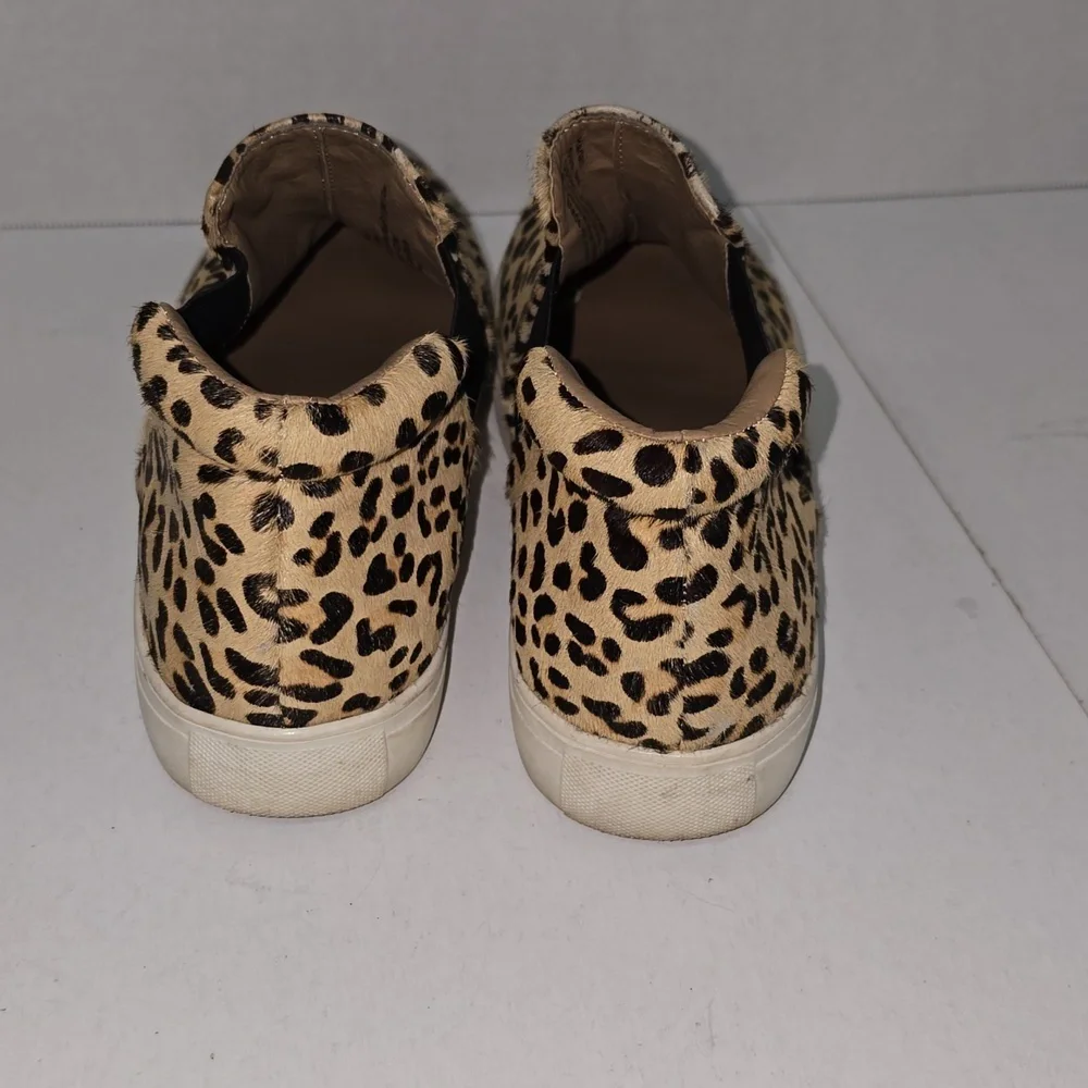 Coconuts by Matisse Harlan Slip On Leather Sneaker Leopard Print Womens Size 9 - Picture 3 of 14